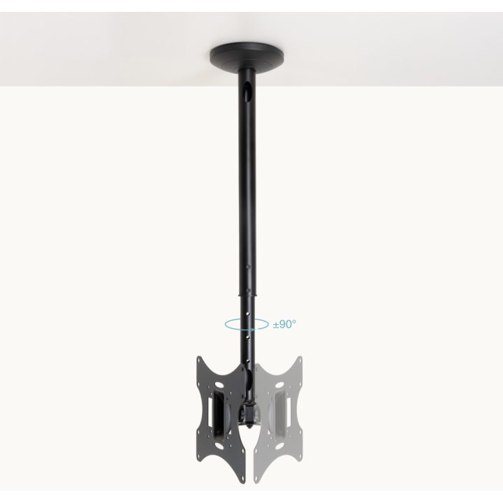 TooQ Suporte de Teto para ecrãs 23”-42”, Preto