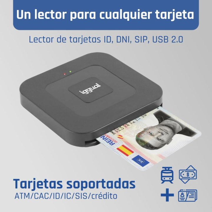 iggual ID Card Reader SIP USB-A / Type C