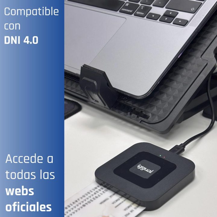 iggual Leitor de Cartões de Cidadão SIP Cartões de ID USB-A / tipo C