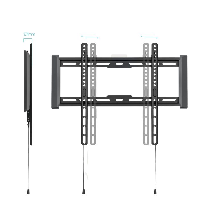 TooQ Suporte de Parede Fixo para Ecrãs 32"- 70", Preto
