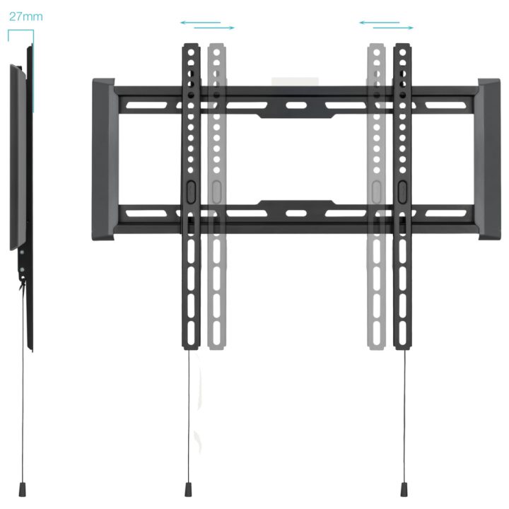 TooQ Soporte Fijo de pared para pantallas 32"- 70", Negro
