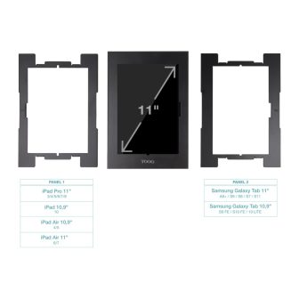 TooQ Anti-Theft Frame for 11" Tablets, Black