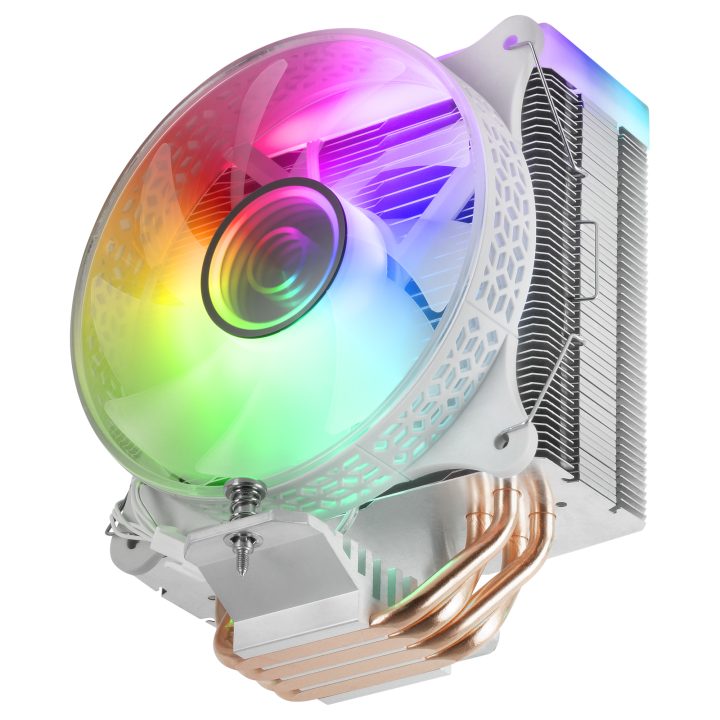 Mars Gaming MCPU-VR, Disipador de CPU, Duplo Espelho Infinito ARGB, 4…