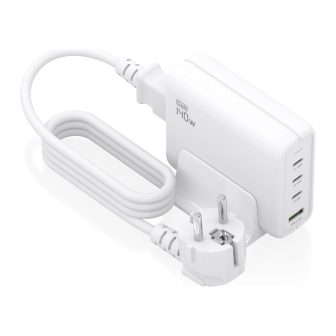 AISENS Carregador de Mesa GaN 140W, 3x USB-C PD3.1 QC4.0 QC5.0, 1x…