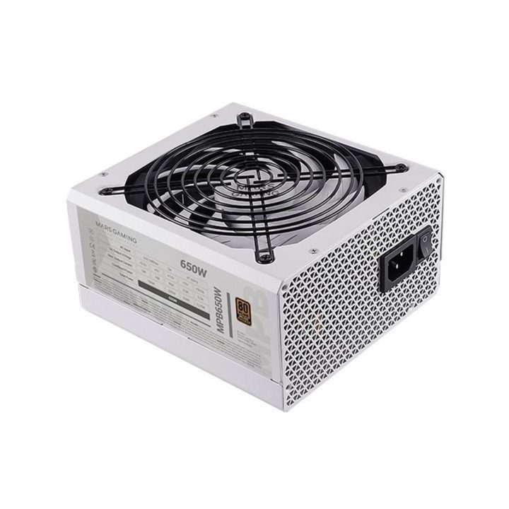 Mars Gaming MPB650, Fonte de Alimentação PC ATX 650W, 6 Anos de…