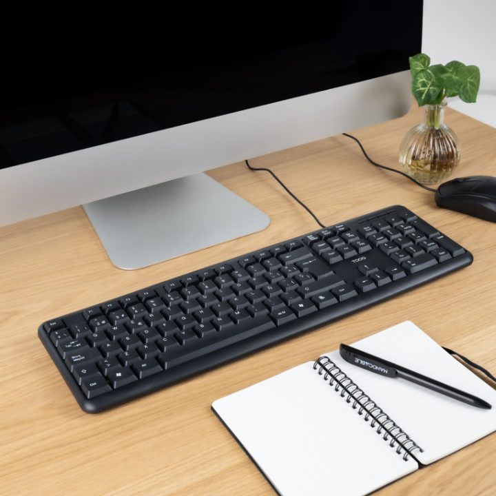 TooQ USB Keyboard, 104 Keys, Black