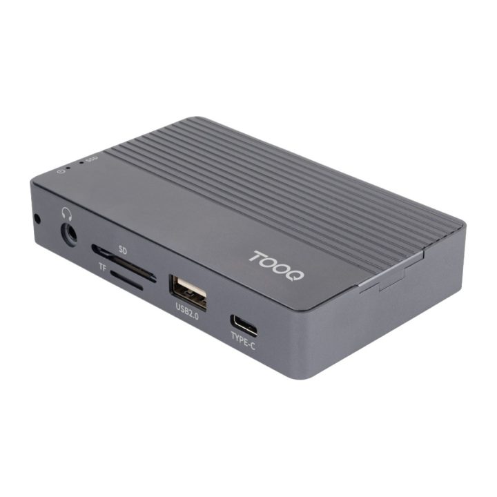 TooQ Caixa externa para SSD M.2 NVMe/SATA + HUB USB-C 3.2 Gen2 com 2x…
