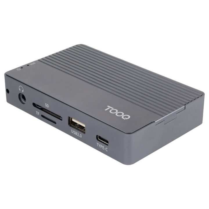 TooQ Caixa externa para SSD M.2 NVMe/SATA + HUB USB-C 3.2 Gen2 com 2x…