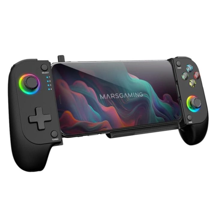 Mars Gaming MGPX, Gamepad Bluetooth 5.0 2en1, RGB Neon, Vibración…