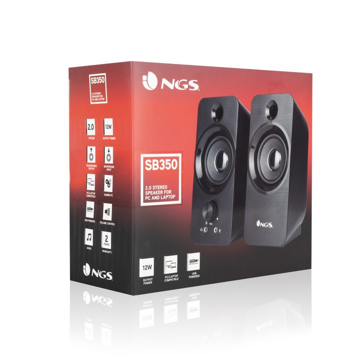 NGS SB350 Preto Sem Fios 6 W