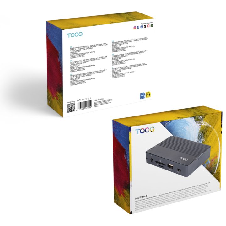 TooQ External Enclosure for M.2 NVMe/SATA SSD + USB-C 3.2 Gen2 Hub…
