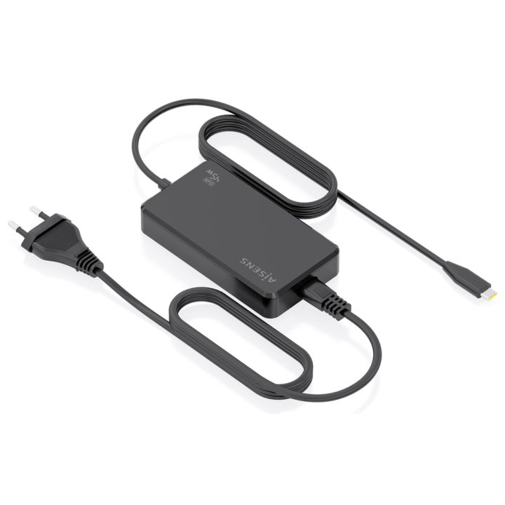 AISENS Cargador De Sobremesa GaN 45W PD3.0 1xUSB-C 1.8m, Negro