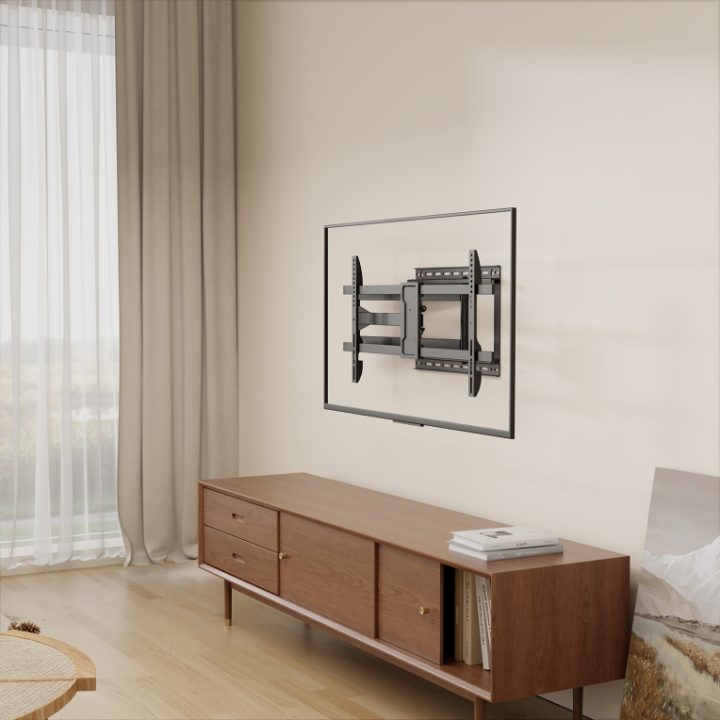 AISENS Pro Swivel, Tilt and Level Monitor/TV Wall Mount up to 50kg…