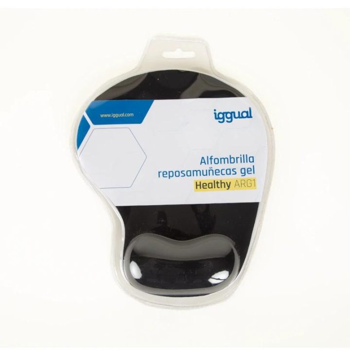 iggual Tapete de rato com apoio de pulso em gel Healthy ARG1