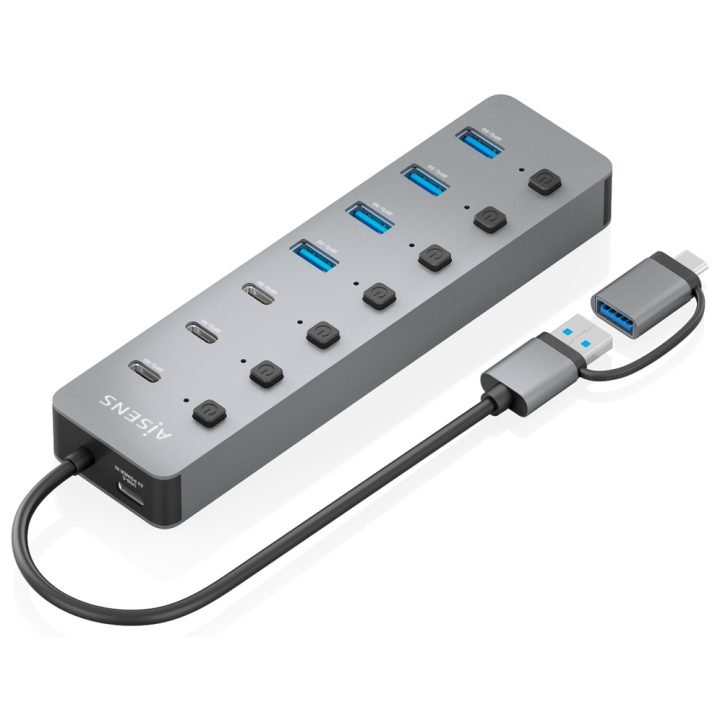 AISENS Hub USB3.1 Gen1 USB-C USB-A…