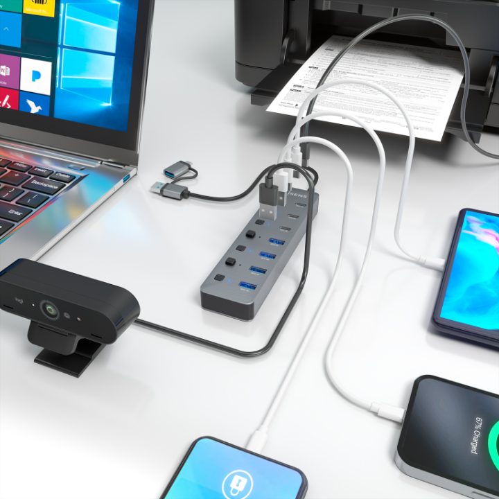 AISENS Hub USB3.1 Gen1 USB-C USB-A…