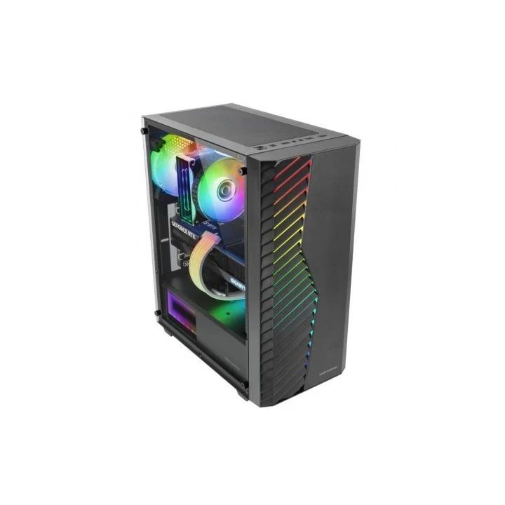 Mars Gaming MC-VOLT, Caja Gaming ATX, Ventilador ARGB 120mm, Rejilla…