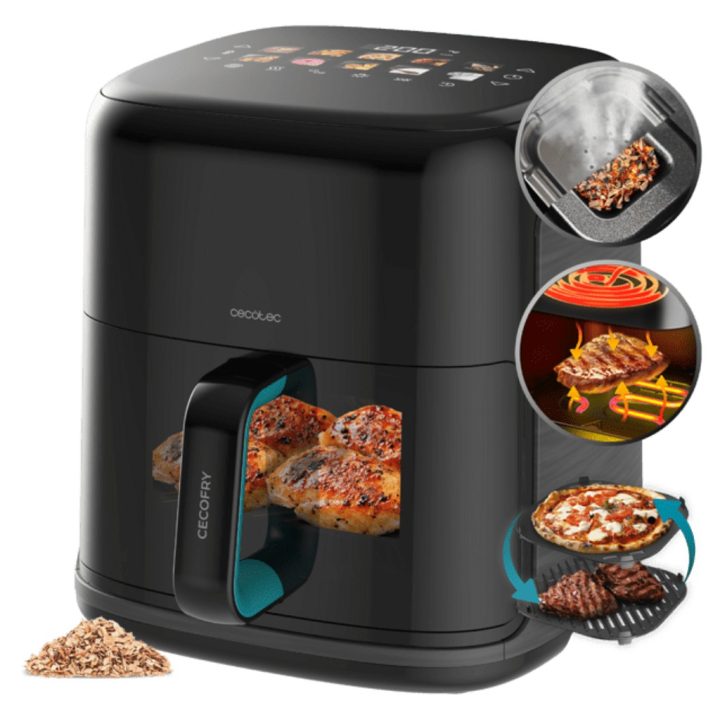Cecotec Cecofry&Grill Smokin'Prime 6500 Simples 6,5 L Independente…