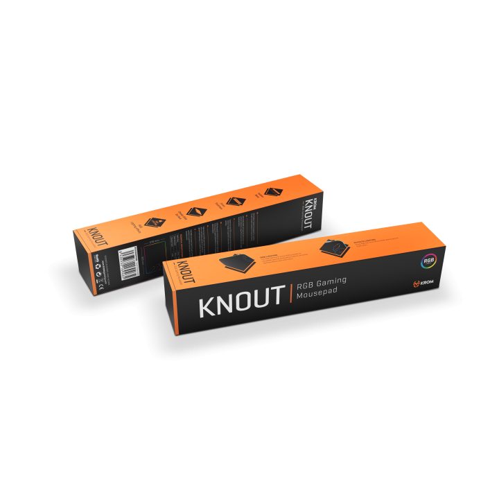 Krom Knout RGB Negro Alfombrilla de ratón para juegos (NXKROMKNTRGB)