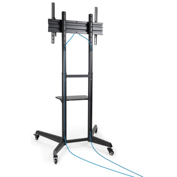 TooQ RAMSÉS Floor Stand with Wheels for 37"-70" Screens, Black