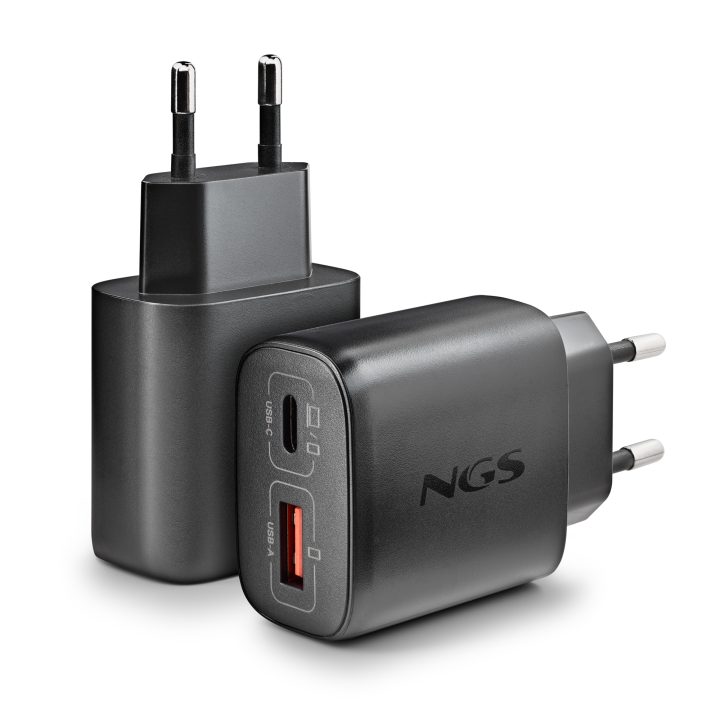 NGS ERA 45W BLACK Universal Black AC Fast Charging Indoor