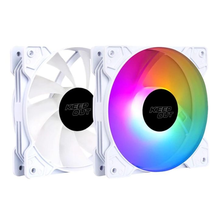 Ventilador caja keep out xfc-120FW RGB 120mm blanco