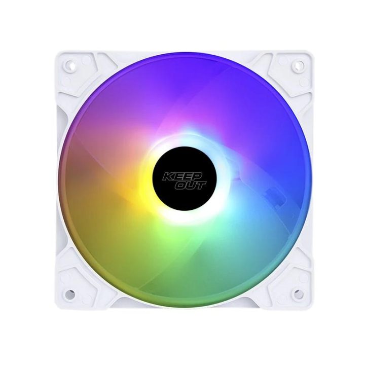Keep Out XFC-120FW RGB 120mm White Case Fan