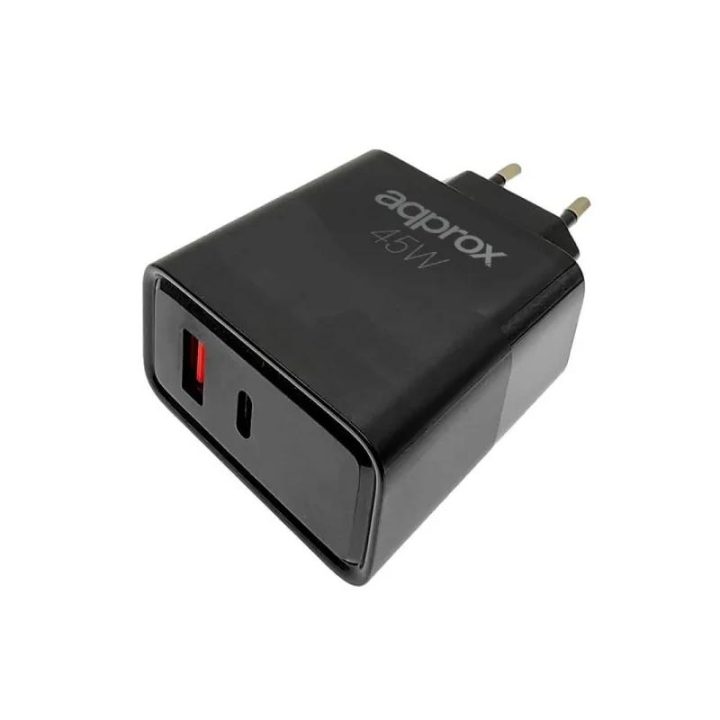Approx! 45W QC Charger 1 x USB-A + 1 x USB-C + Cable (APPUSBWALL45W)