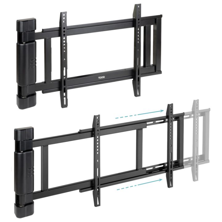 TooQ Suporte de parede com regulação elétrica para ecrãs de 32” –…