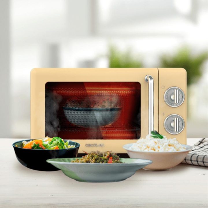 Cecotec 01708 Microwave Beige, Stainless Steel Microwave with Grill…