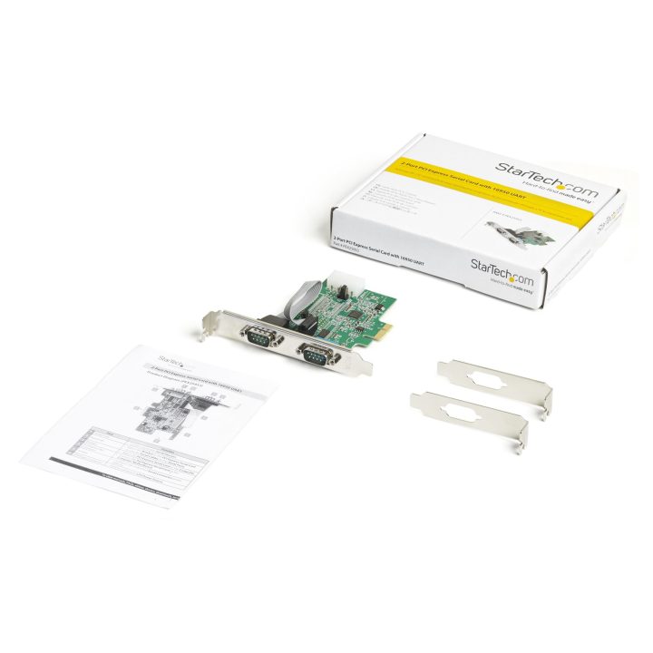 StarTech.com Placa PCI Express Adaptadora de 2 Portas Série RS232 -…