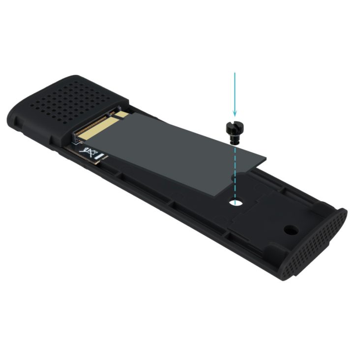 TooQ Caixa Externa para SSD M.2 NVMe PCIe, Preta