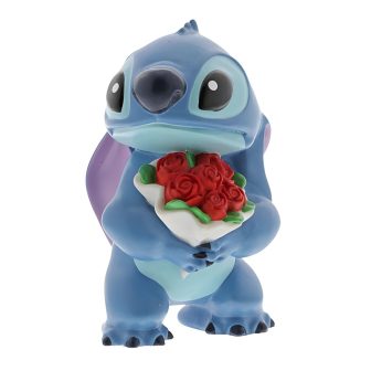 Figura Enesco Disney Lilo & Stitch Stitch com ramo de rosas (6002186)