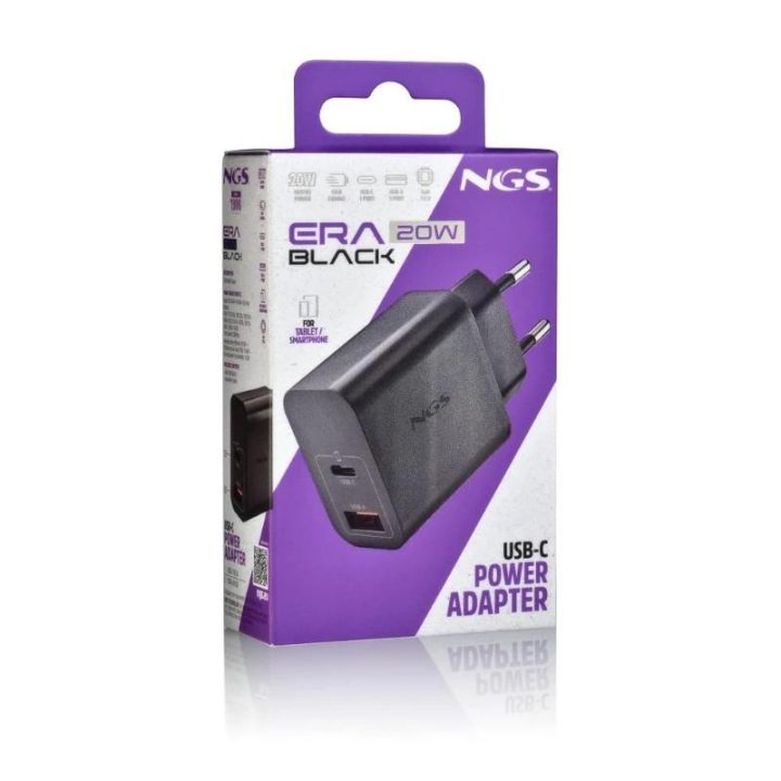 NGS ERA 20W BLACK Universal Preto Corrente alternada Carregamento…