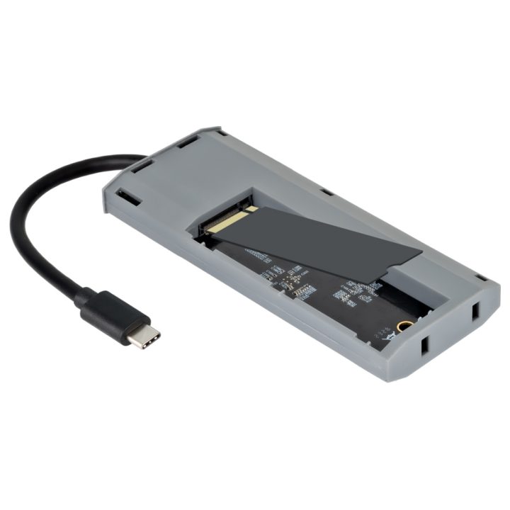 TooQ Caja externa para SSD M.2 NGFF/NVMe + HUB USB 3.2 Gen2 con…