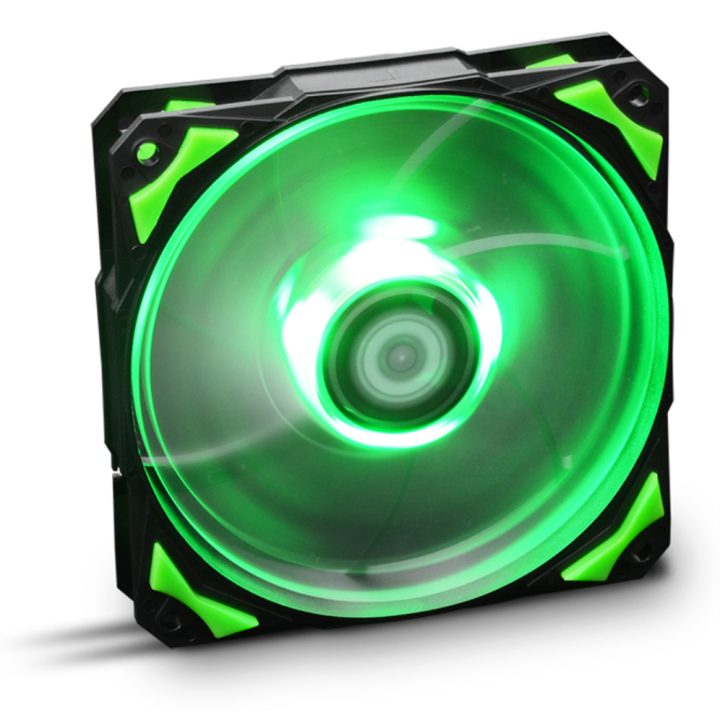 Ventilador caja NOX hummer h-fan LED 120mm negro LED verde…