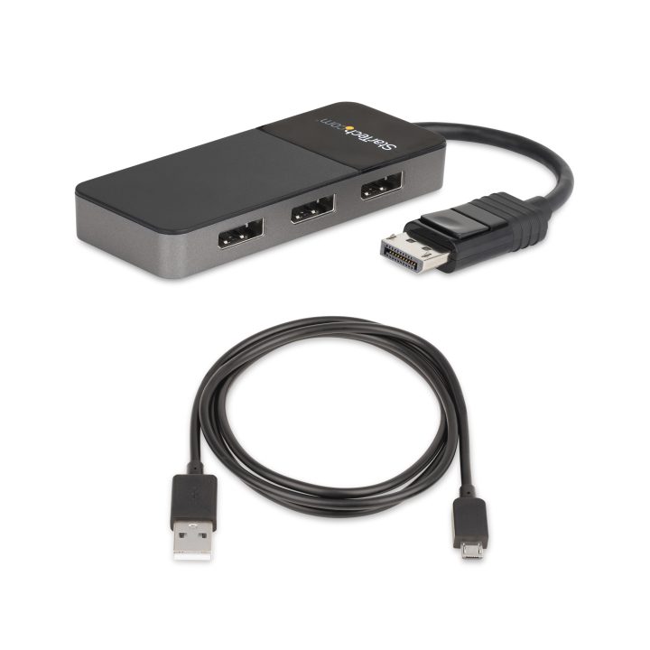 StarTech.com 3-Port DisplayPort 1.4 MST Hub - DP Splitter for 3…