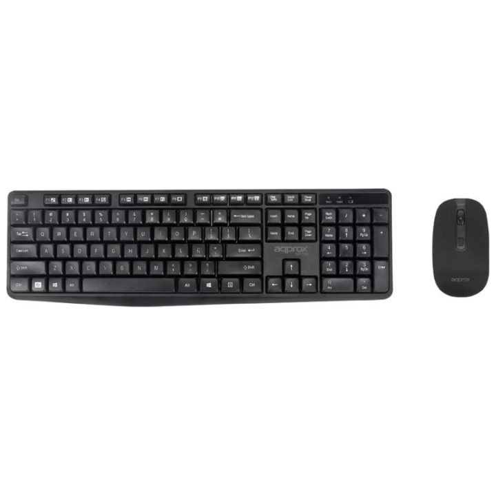 Approx!! MK335 Keyboard + Mouse Kit 2.4GHz Black (APPMX335)