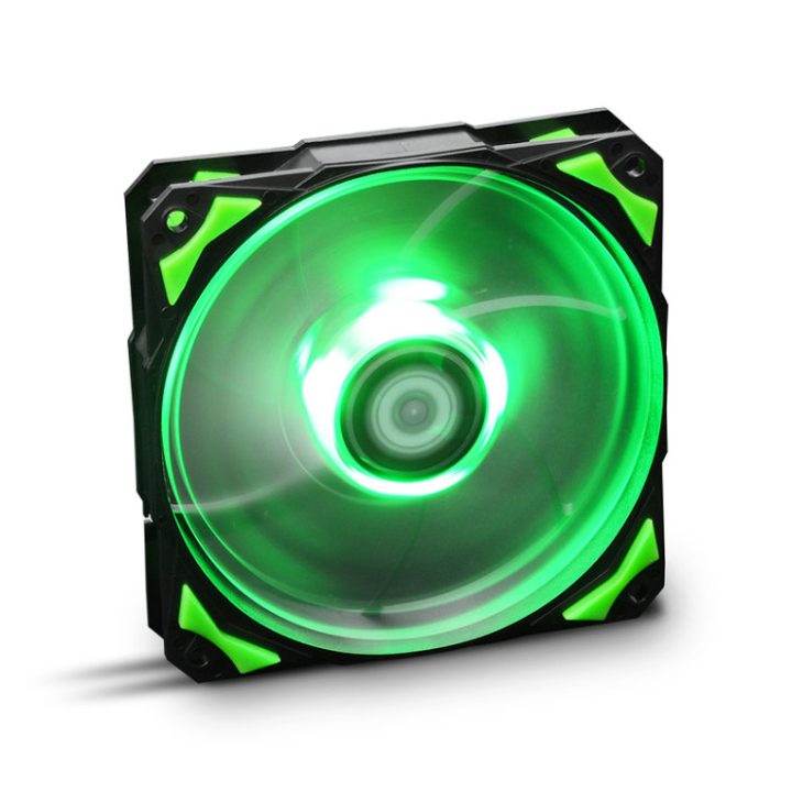 Ventilador caja NOX hummer h-fan LED 120mm negro LED verde…