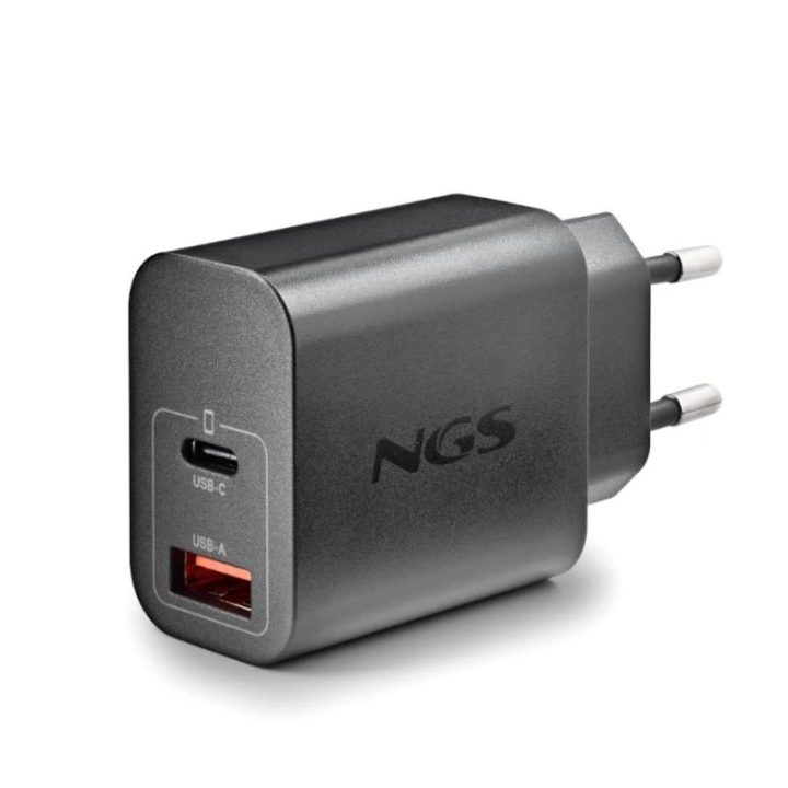 NGS ERA 30W BLACK Universal Black AC Fast Charging Indoor