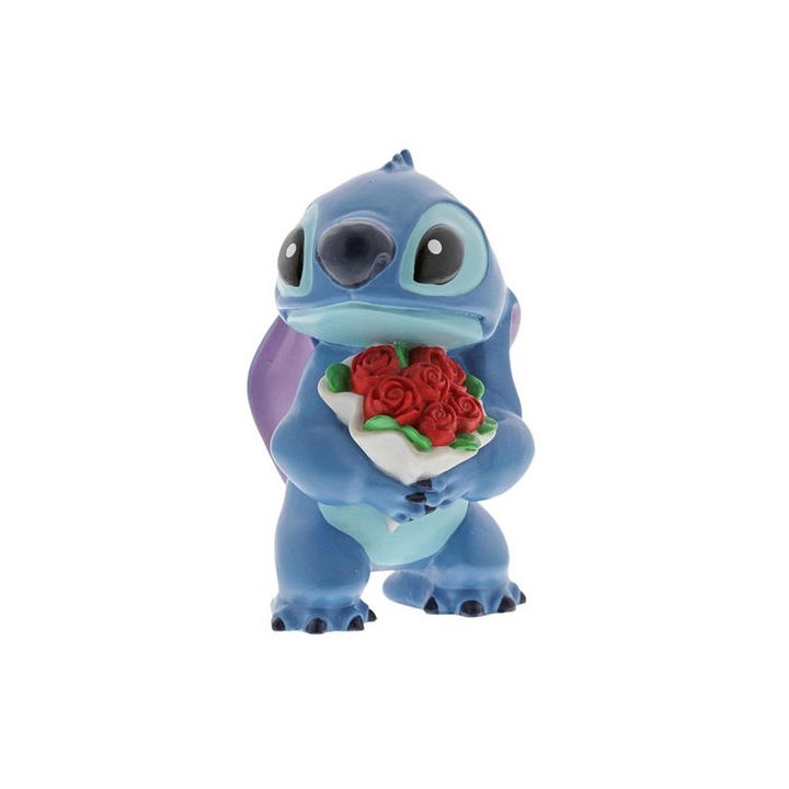 Figura Enesco Disney Lilo & Stitch Stitch com ramo de rosas (6002186)