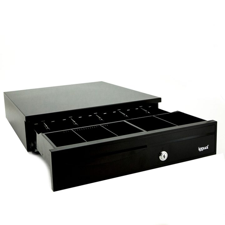 iggual Gaveta Portamoedas IRON-30 42cm 5+5 preto