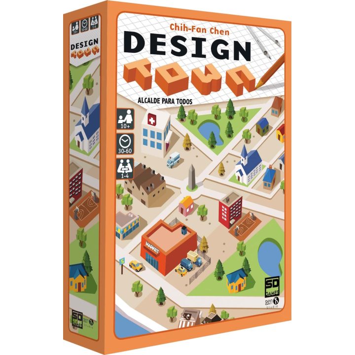 SD Games Design Town Board Game PEGI 10 (DESTWN01)