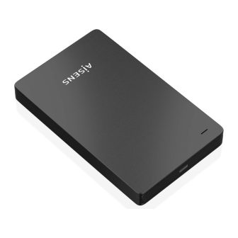 AISENS Caixa Externa 2,5″ 9.5mm SATA para USB-C USB3.1 Gen1, Preta