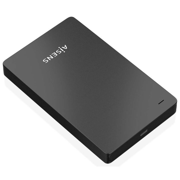 AISENS 2.5" 9.5mm SATA to USB-C USB3.1 Gen1 External Enclosure, Black