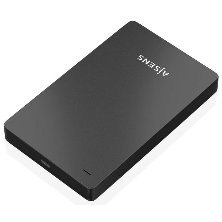 AISENS Caixa Externa 2,5″ 9.5mm SATA para USB-C USB3.1 Gen1, Preta