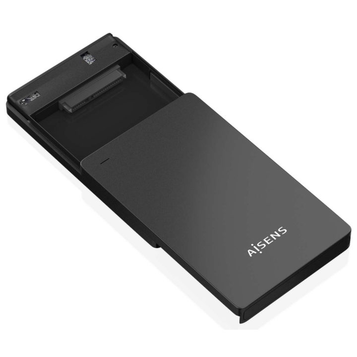 AISENS Caixa Externa 2,5″ 9.5mm SATA para USB-C USB3.1 Gen1, Preta