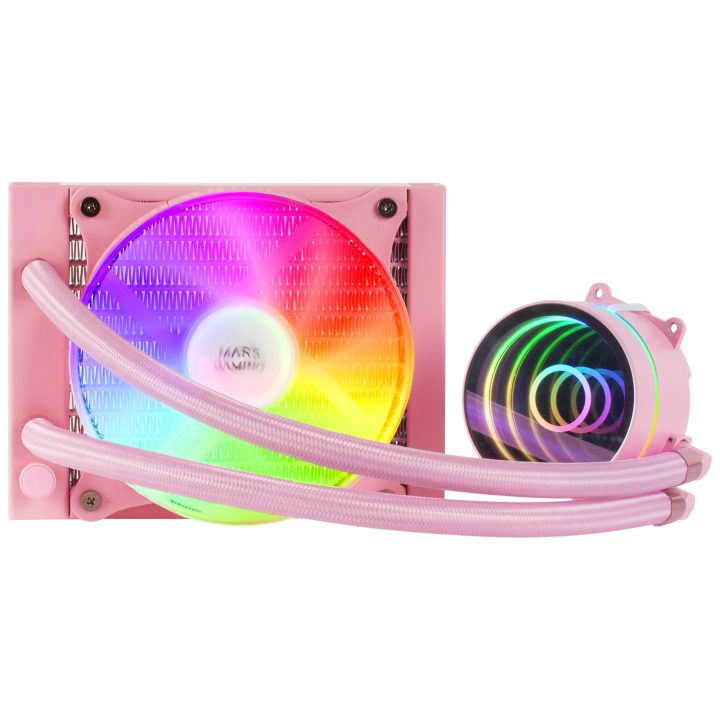 Mars Gaming ML-ONE120, CPU Liquid Cooler, 200 W TDP, Infinity Mirror…