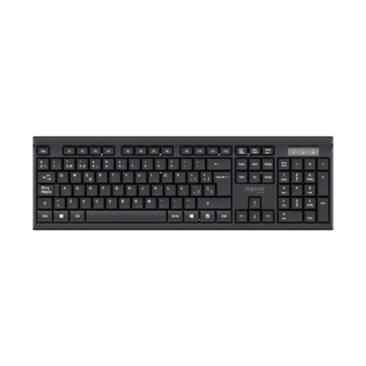 Approx! Teclado+rato sem fios MX410 Preto (APPMX410)