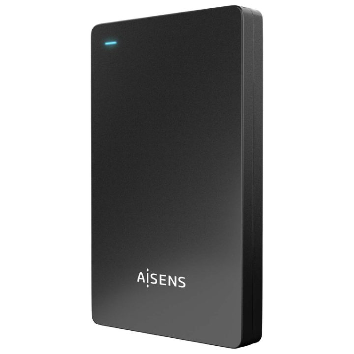 AISENS 2.5" 9.5mm SATA to USB-C USB3.1 Gen1 External Enclosure, Black